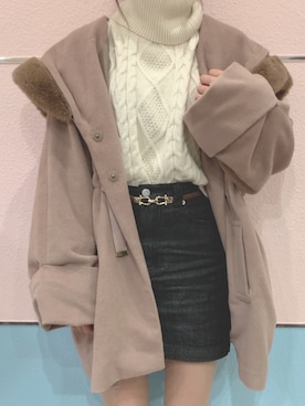 「ADOLESCENCE （アドレセンス）のアイテム」を使った、natsuさん（レディース・162cm）の冬コーディネート