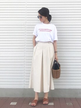 「Aco Design（アコデザイン）のアイテム」を使った、misaki さん（レディース・160cm）の春コーディネート