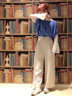 「シルバーシューズ」｜「アイテム（その他）」を使った、nkさん（レディース・154cm）の春コーディネート