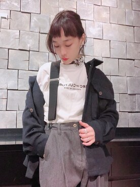 「オールドスクール」｜「アイテム（ミリタリージャケット）」を使った、nkさん（レディース・154cm）の秋コーディネート