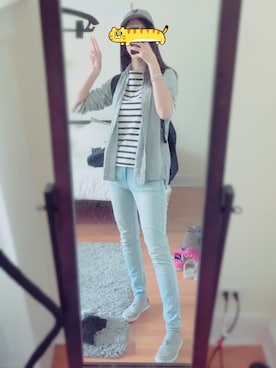 「TOMS（トムス）のアイテム（シューズ）」を使った、Linnetさん（レディース・165cm）の春コーディネート