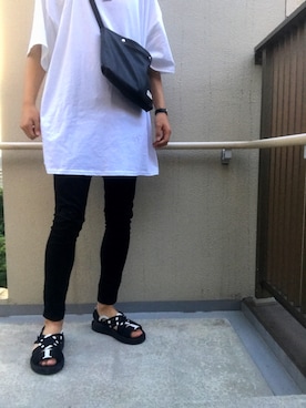 「Gramicci（グラミチ）のアイテム（サンダル）」を使った、YOSHIDAさん（メンズ・178cm）の夏コーディネート