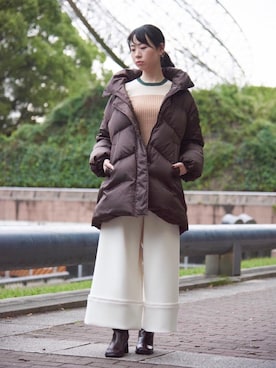 「骨格ウェイブ」｜「アイテム（ジャケット/アウター）」を使った、LANVIN en Bleu STAFFさん（レディース・165cm）の秋コーディネート