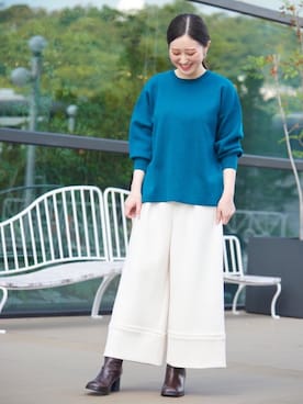「骨格ウェイブ」｜LANVIN en Bleu STAFFさん（レディース・157cm）の秋コーディネート