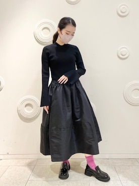「骨格ウェイブ」｜LANVIN en Bleu STAFFさん（レディース・162cm）の秋コーディネート