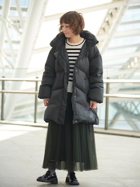 i*k様 LANVIN en Bleu ロングダウンジャケット 36 ブラック i*k様 LANVIN en Bleu ロングダウンジャケット 36 ブラック i*k様