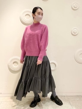 「骨格ウェイブ」｜LANVIN en Bleu STAFFさん（レディース・162cm）の秋コーディネート