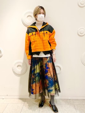 「アイテム（レッグウェア）」を使った、LANVIN en Bleu STAFFさん（レディース・170cm）の秋コーディネート