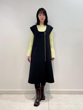 「骨格ウェイブ」｜LANVIN en Bleu STAFFさん（レディース・165cm）の冬コーディネート