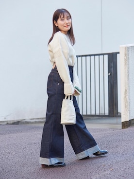 LANVIN en Bleu STAFFさん（レディース・153cm）の冬コーディネート