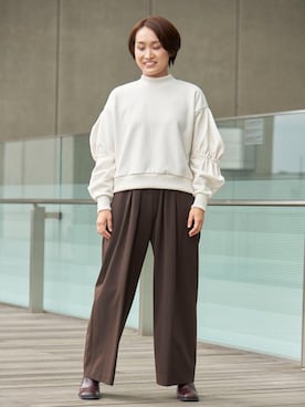 「骨格ウェイブ」｜LANVIN en Bleu STAFFさん（レディース・159cm）の冬コーディネート