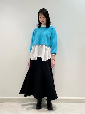 「骨格ウェイブ」｜LANVIN en Bleu STAFFさん（レディース・165cm）の冬コーディネート