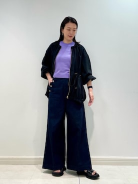 「いまどきジャケット写真」｜LANVIN en Bleu STAFFさん（レディース・164cm）の春コーディネート