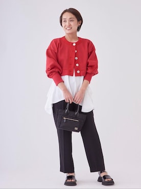 「骨格ウェイブ」｜LANVIN en Bleu STAFFさん（レディース・160cm）の春コーディネート