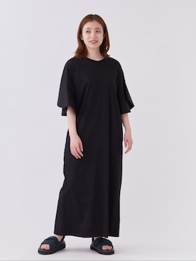 「ラッフルスリーブ」｜LANVIN en Bleu STAFFさん（レディース・153cm）の夏コーディネート