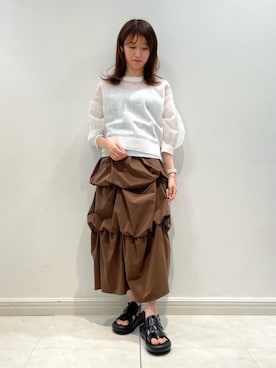 LANVIN en Bleu STAFFさん（レディース・153cm）の夏コーディネート
