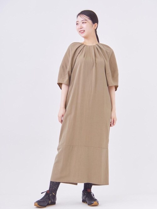 セール】ライトタフタタックワンピース（ワンピース）｜LANVIN en Bleu 