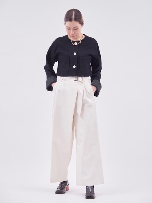 セール】ハイウエストベルトパンツ（その他パンツ）｜LANVIN en
