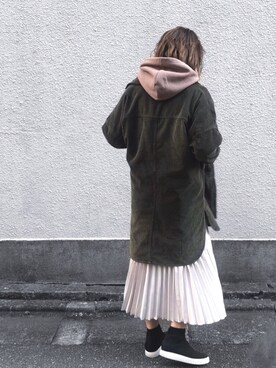 「FLOVE（フローブ）のアイテム」を使った、remaさん（レディース・166cm）の秋コーディネート