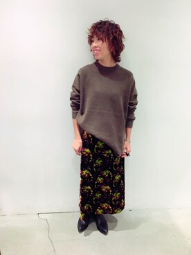 Yuka Ozawaさん（レディース・153cm）の冬コーディネート