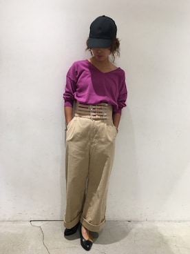 Yuka Ozawaさん（レディース・153cm）の夏コーディネート