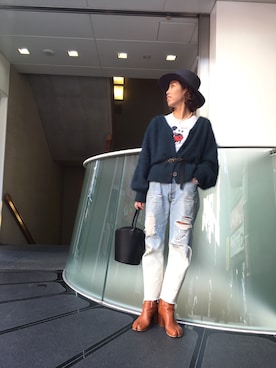 Yuka Ozawaさん(レディース・153cm)の冬コーディネート