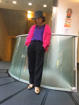 Yuka Ozawaさん(レディース・153cm)の冬コーディネート