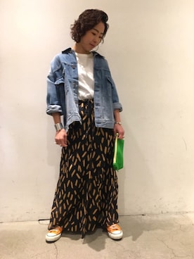 Yuka Ozawaさん（レディース・153cm）の春コーディネート