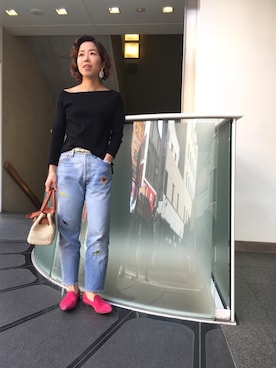 Yuka Ozawaさん（レディース・153cm）の春コーディネート