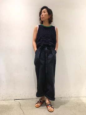 「le crabe rouge」｜Yuka Ozawaさん（レディース・153cm）の春コーディネート