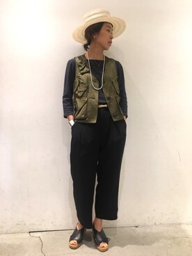 「le crabe rouge」｜Yuka Ozawaさん（レディース・153cm）の春コーディネート