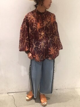 「2018ss」｜「アイテム（パンツ）」を使った、Yuka Ozawaさん（レディース・153cm）の夏コーディネート