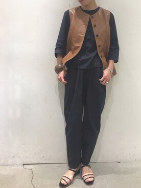 Yuka Ozawaさん（レディース・155cm）の春コーディネート