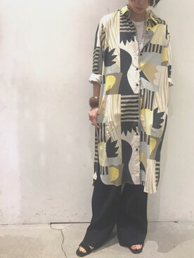 「uncut bound」｜「アイテム（ワンピース/ドレス）」を使った、Yuka Ozawaさん（レディース・155cm）の春コーディネート