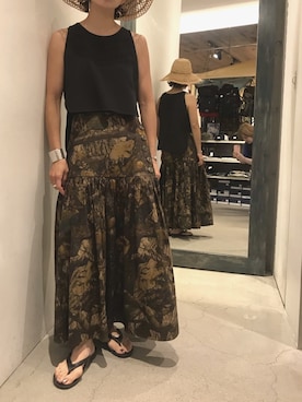 Yuka Ozawaさん（レディース・155cm）の夏コーディネート