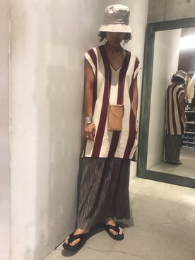 Yuka Ozawaさん（レディース・155cm）の夏コーディネート