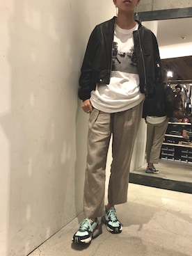 Yuka Ozawaさん（レディース・155cm）の秋コーディネート