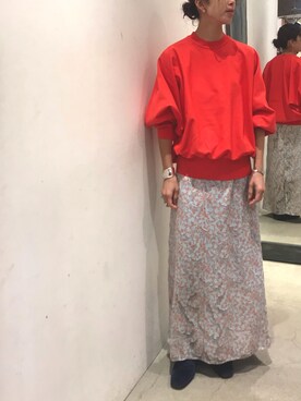 「08sircus（ゼロエイトサーカス）のアイテム」を使った、Yuka Ozawaさん（レディース・155cm）の冬コーディネート