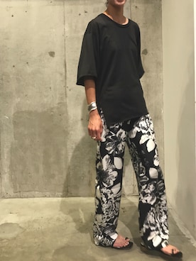 「BANANATIME（バナナタイム）のアイテム」を使った、Yuka Ozawaさん（レディース・155cm）の春コーディネート