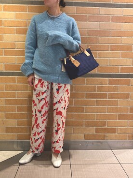 「Roberta Pieri（ロベルタピエリ）のアイテム」を使った、Yuka Ozawaさん（レディース・155cm）の秋コーディネート