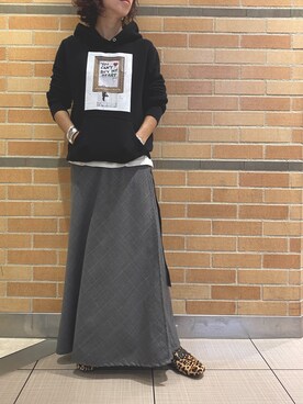 Yuka Ozawaさん（レディース・155cm）の秋コーディネート