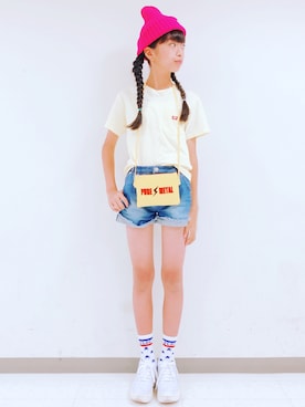 「BLOC（ブロック）のアイテム（帽子）」を使った、runaさん（レディース・156cm）の秋コーディネート