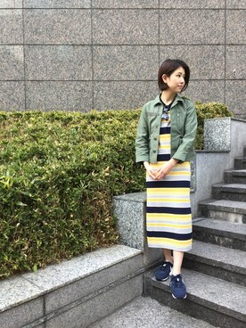 「Banner Barrett（バナーバレット）のアイテム（ワンピース/ドレス）」を使った、Haruさん（レディース・162cm）の春コーディネート