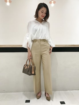 「FIGARO Paris（フィガロパリ）のアイテム」を使った、vermeilmurataさん（レディース・170cm）の夏コーディネート