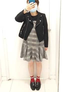 「red」｜「アイテム（アクセサリー）」を使った、Akiraさん（レディース・155cm）の春コーディネート