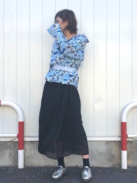 Yurinaさんの「・13col.シフォンプリーツロングスカート」を使ったコーディネート