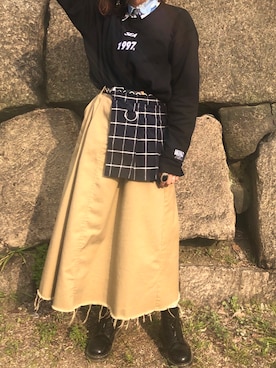 「平成最後のWEARISTAセンバツ」｜「アイテム（その他）」を使った、Yurinaさん（レディース・165cm）の春コーディネート
