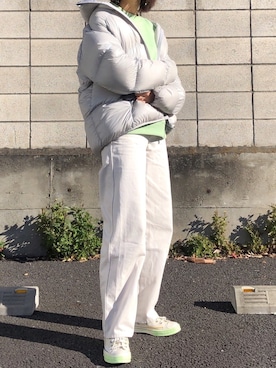 「shiyoh」｜「アイテム（ダウンジャケット/コート）」を使った、Yurinaさん（レディース・165cm）の冬コーディネート