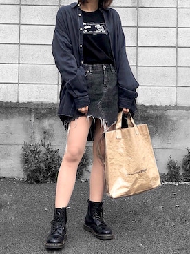 「KURO(クロ)のアイテム(トップス)」を使った、Yurinaさん(レディース・165cm)の春コーディネート