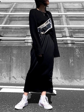「SUPERTHANKS」｜「アイテム（スカート）」を使った、Yurinaさん（レディース・165cm）の春コーディネート